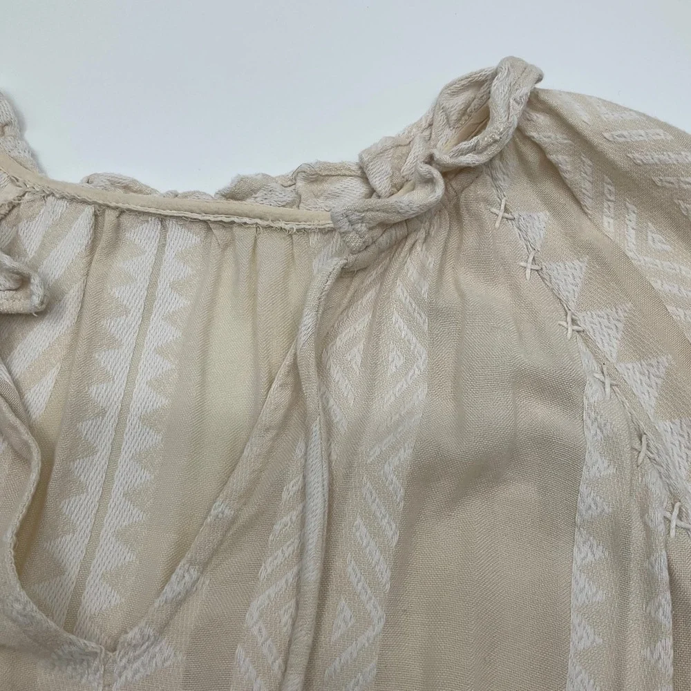 Maeve Dominique Anthropologie‎ Tunic Dress  Boho L Peasant Cottagecore Bohemian